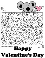 Valentine's Day Mazes for School